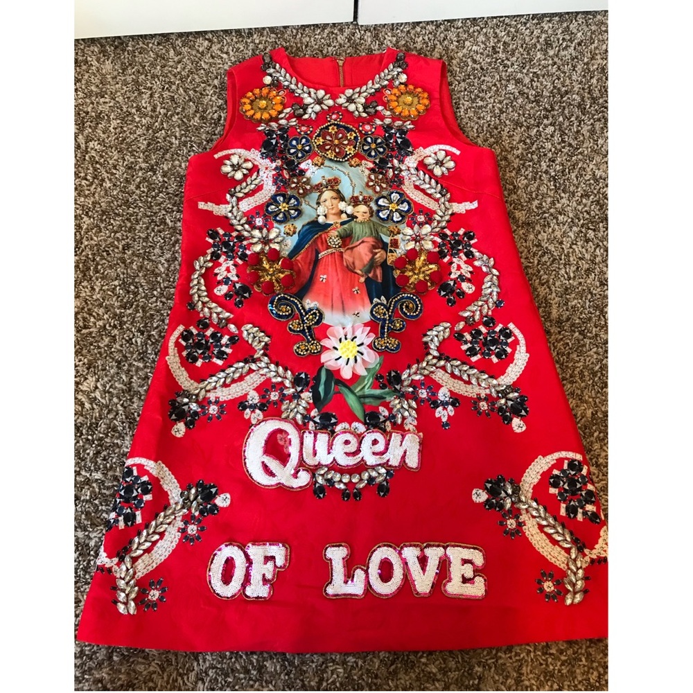 D&G Super exquisite gem-embroidered tank top skirt